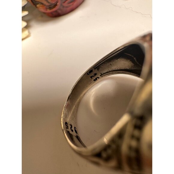 VTG Sterling Silver Turquoise Ring - Picture 8 of 10